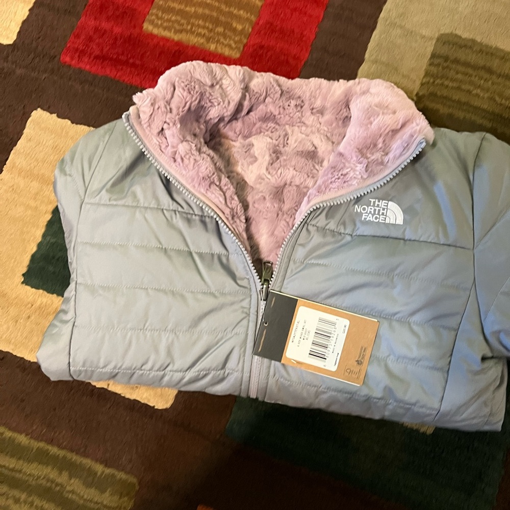 THE NORTH FACE REVERSIBLE MOSSBUD SWIRL JACKET GIRLS'